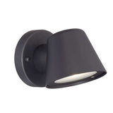 Matte Black LED Short Cone Wall Light - Homeroots - Flyclothing LLC