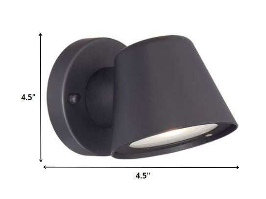 Matte Black LED Short Cone Wall Light - Homeroots - Flyclothing LLC