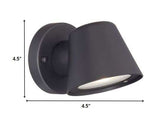 Matte Black LED Short Cone Wall Light - Homeroots - Flyclothing LLC