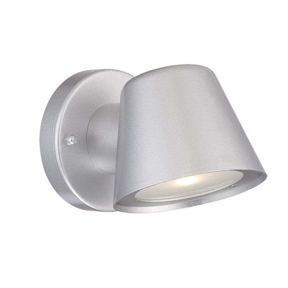 Brushed Silver LED Short Cone Wall Light - Homeroots - Flyclothing LLC