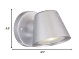 Brushed Silver LED Short Cone Wall Light - Homeroots - Flyclothing LLC