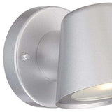 Brushed Silver LED Short Cone Wall Light - Homeroots - Flyclothing LLC