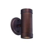Two Light Bronze Cylinder Wall Light - Homeroots - Flyclothing LLC