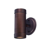 Two Light Bronze Cylinder Wall Light - Homeroots - Flyclothing LLC