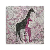 Exotic Pink Giraffes Unframed Print Wall Art - Homeroots - Flyclothing LLC