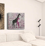 Exotic Pink Giraffes Unframed Print Wall Art - Homeroots - Flyclothing LLC