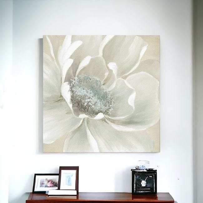Soft Winter Flower Unframed Print Wall Art - Homeroots - Flyclothing LLC