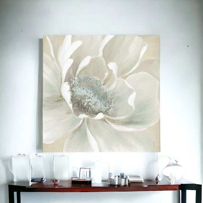 Soft Winter Flower Unframed Print Wall Art - Homeroots - Flyclothing LLC