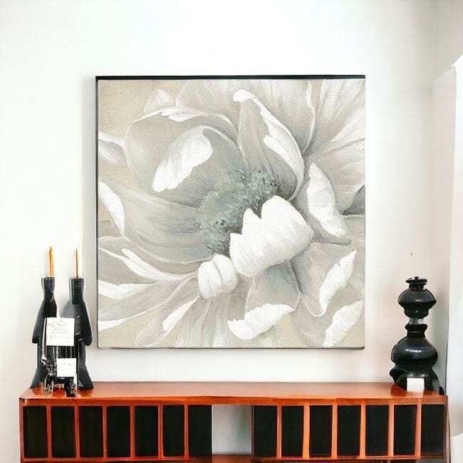 Soft Winter Flower In Bloom Unframed Print Wall Art - Homeroots - Flyclothing LLC