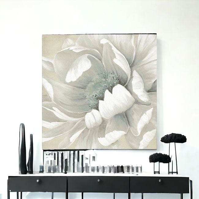 Soft Winter Flower In Bloom Unframed Print Wall Art - Homeroots - Flyclothing LLC