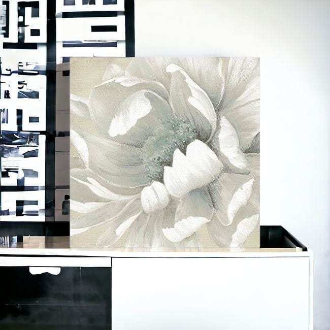 Soft Winter Flower In Bloom Unframed Print Wall Art - Homeroots - Flyclothing LLC