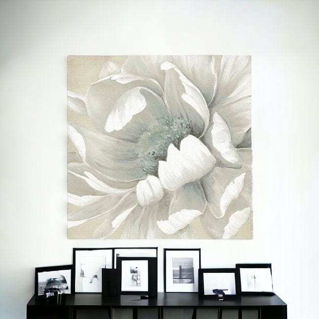 Soft Winter Flower In Bloom Unframed Print Wall Art - Homeroots - Flyclothing LLC