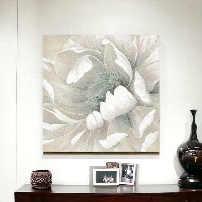 Soft Winter Flower In Bloom Unframed Print Wall Art - Homeroots - Flyclothing LLC