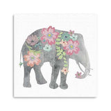 Floral Elephant Unframed Print Wall Art - Homeroots - Flyclothing LLC