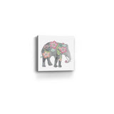 Floral Elephant Unframed Print Wall Art - Homeroots - Flyclothing LLC