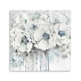 Winter Blues Flower Unframed Print Wall Art - Homeroots - Flyclothing LLC