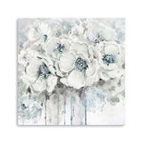 Winter Blues Flower Unframed Print Wall Art - Homeroots - Flyclothing LLC