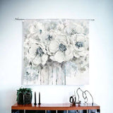 Winter Blues Flower Unframed Print Wall Art - Homeroots - Flyclothing LLC