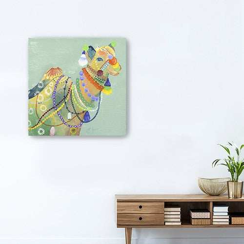 Moroccan Inspired Camel Unframed Print Wall Art - Homeroots - Flyclothing LLC