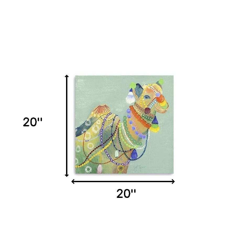 Moroccan Inspired Camel Unframed Print Wall Art - Homeroots - Flyclothing LLC