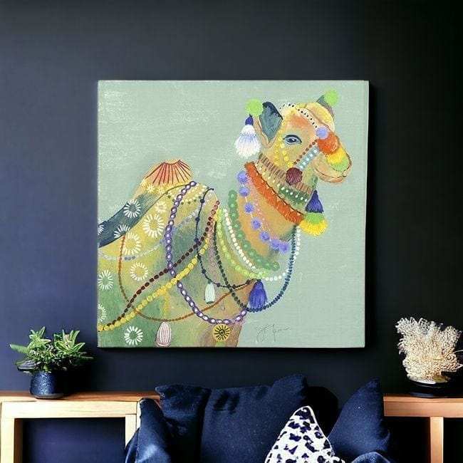 Moroccan Inspired Camel Unframed Print Wall Art - Homeroots - Flyclothing LLC