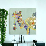 Moroccan Party Camel Unframed Print Wall Art - Homeroots - Flyclothing LLC