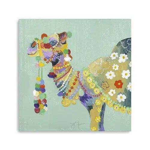 Moroccan Party Camel Unframed Print Wall Art - Homeroots - Flyclothing LLC