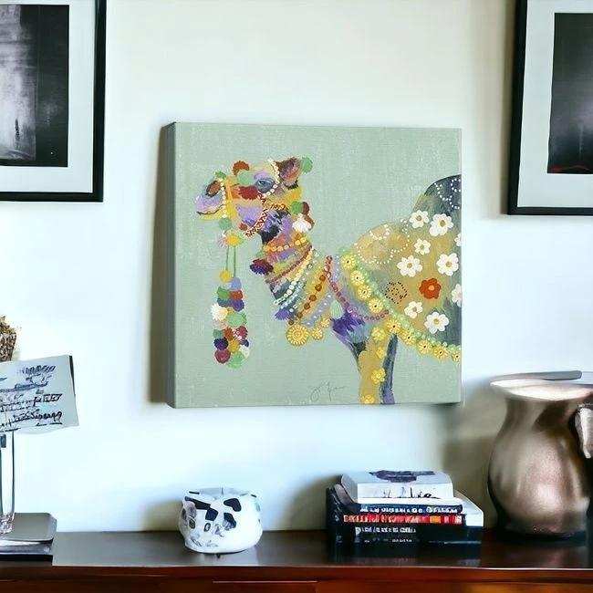 Moroccan Party Camel Unframed Print Wall Art - Homeroots - Flyclothing LLC