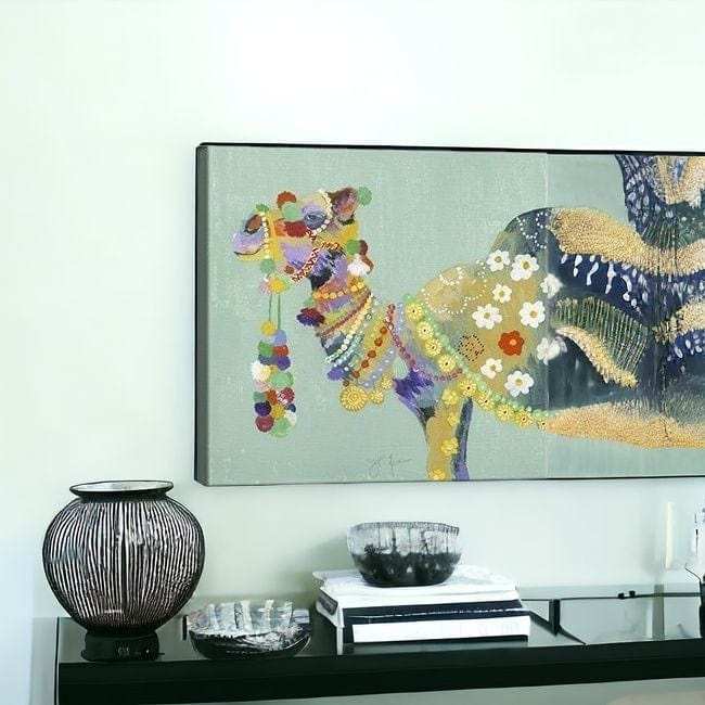 Moroccan Party Camel Unframed Print Wall Art - Homeroots - Flyclothing LLC