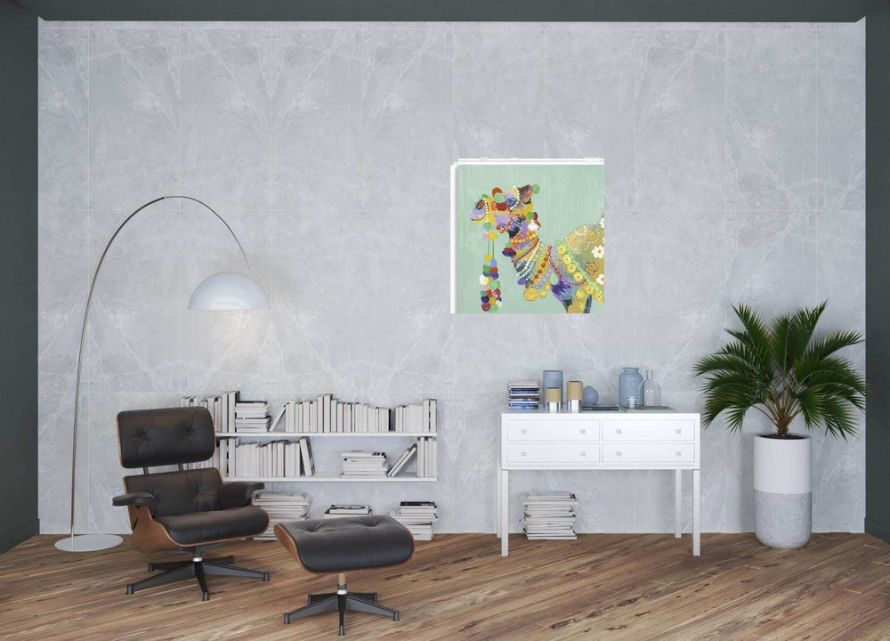 Moroccan Party Camel Unframed Print Wall Art - Homeroots - Flyclothing LLC