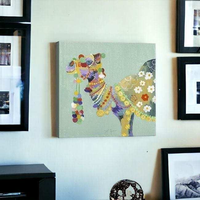 Moroccan Party Camel Unframed Print Wall Art - Homeroots - Flyclothing LLC