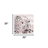 Pink Laying Leopard Unframed Print Wall Art - Homeroots - Flyclothing LLC