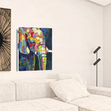 Bright Elephant Unframed Print Wall Art - Homeroots - Flyclothing LLC