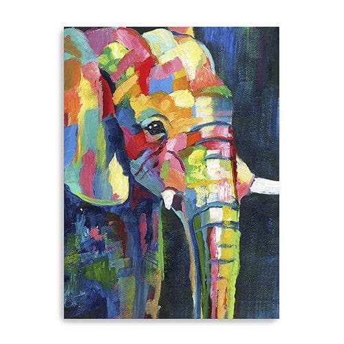 Bright Elephant Unframed Print Wall Art - Homeroots - Flyclothing LLC