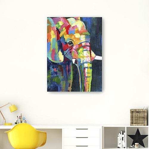 Bright Elephant Unframed Print Wall Art - Homeroots - Flyclothing LLC