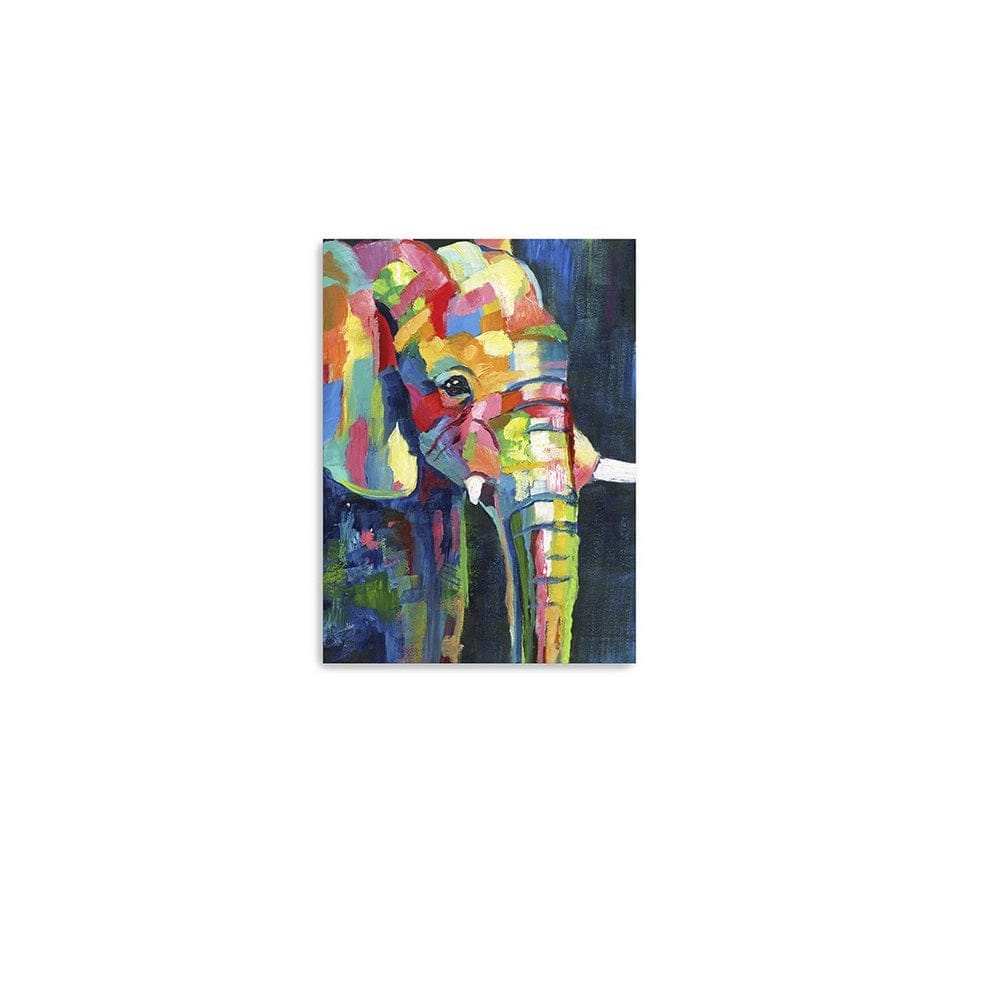 Bright Elephant Unframed Print Wall Art - Homeroots - Flyclothing LLC