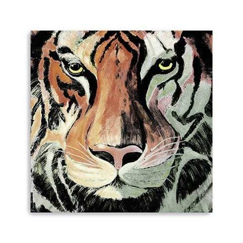 Staring Tiger Portrait Unframed Print Wall Art - Homeroots - Flyclothing LLC