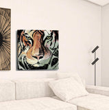 Staring Tiger Portrait Unframed Print Wall Art - Homeroots - Flyclothing LLC