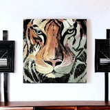 Staring Tiger Portrait Unframed Print Wall Art - Homeroots - Flyclothing LLC