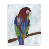 Small Bright and Tropical Parrot Canvas Wall Art - Homeroots - Flyclothing LLC