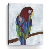 Small Bright and Tropical Parrot Canvas Wall Art - Homeroots - Flyclothing LLC