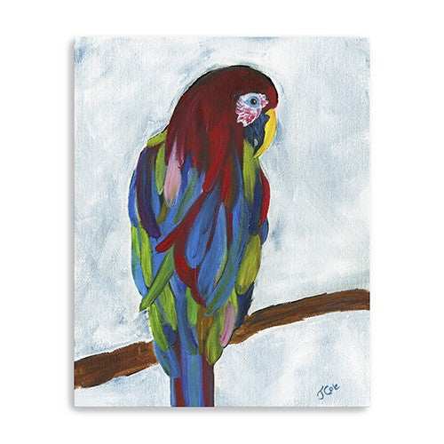 Large Bright and Tropical Parrot Canvas Wall Art - Homeroots - Flyclothing LLC