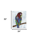 Large Bright and Tropical Parrot Canvas Wall Art - Homeroots - Flyclothing LLC