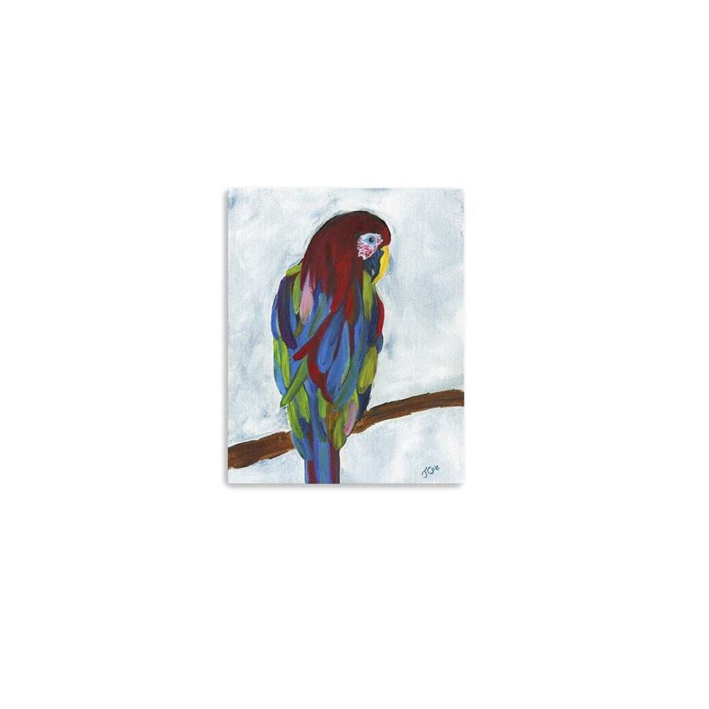 Large Bright and Tropical Parrot Canvas Wall Art - Homeroots - Flyclothing LLC