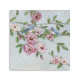 Small Pretty Pink Blooms Canvas Wall Art - Homeroots - Flyclothing LLC