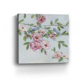 Small Pretty Pink Blooms Canvas Wall Art - Homeroots - Flyclothing LLC