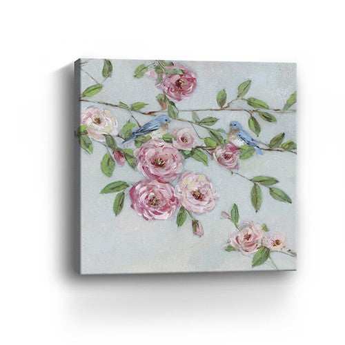 Large Pretty Pink Blooms Canvas Wall Art - Homeroots - Flyclothing LLC