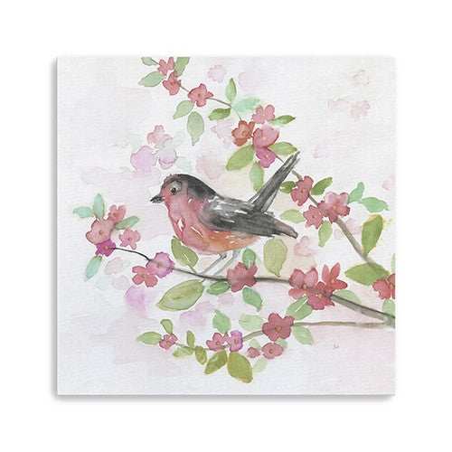 Flower And Bird Unframed Print Wall Art - Homeroots - Flyclothing LLC