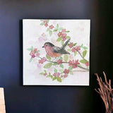 Flower And Bird Unframed Print Wall Art - Homeroots - Flyclothing LLC