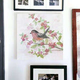 Flower And Bird Unframed Print Wall Art - Homeroots - Flyclothing LLC
